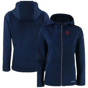 Philadelphia Phillies Cutter & Buck Women's Evoke Eco Softshell Recycled FullZip